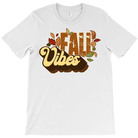 Fall Vibes, Simple Bold Autumn Seasonal Graphic Design For Fall - Trending Now G19949 Unisex T-Shirt, Up to Size 5XL