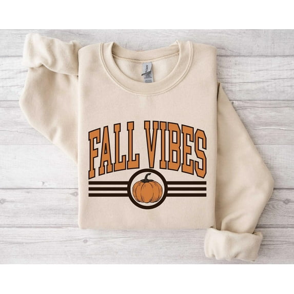 Fall Vibes Sweatshirt, Halloween Sweatshirt, Fall Sweatshirt, Fall Woman Sweatshirt, Fall Time Sweatshirt, Cute Thanksgiving Sweatshirt