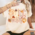 thumbnail image 1 of Fall Vibes T-Shirt, Trendy Retro Checkered Fall Shirt, Preppy Autumn Graphic Tee, Popular Cozy Fall Shirt, Stylish Seasonal Tee for Women and Men, 1 of 5