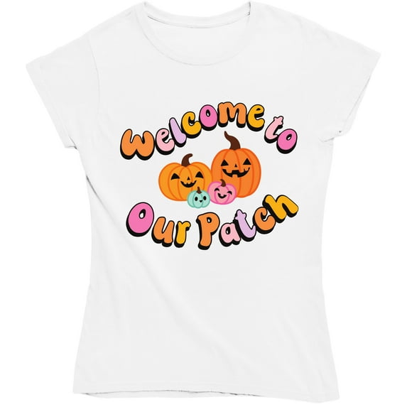 Fall Vibes with Flowers Sparkles Groovy Retro Fall Autumn T-Shirt