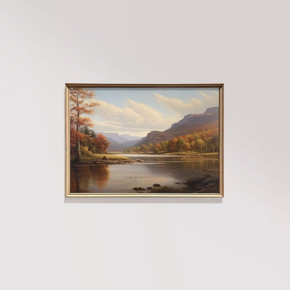 Fall Vintage Fall Landscape Fall Wall Art Fall Print Autumn Decor Forest Fall Decor Moody Wall Art Poster Decor, Size 8x12 UNFFRAMED F03.1.8l842