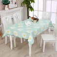 thumbnail image 1 of Fall Vinyl Tablecloth with Flannel Backing Waterproof Oil-Proof, Resistant Wipeable Composite Tablecloth Rectangle or Square Table Cover for Indoor and Outdoor (Flowers, 54X72 Inch), 1 of 4