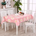 thumbnail image 1 of Fall Vinyl Tablecloth with Flannel Backing Waterproof Oil-Proof, Resistant Wipeable Composite Tablecloth Rectangle or Square Table Cover for Indoor and Outdoor (Flowers, 54X72 Inch), 1 of 4