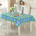 thumbnail image 1 of Fall Vinyl Tablecloth with Flannel Backing Waterproof Oil-Proof, Resistant Wipeable Composite Tablecloth Rectangle or Square Table Cover for Indoor and Outdoor (Flowers, 54X72 Inch), 1 of 4