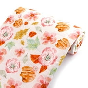 Fall Watercolor Floral Bullet Fabric 6" Strip