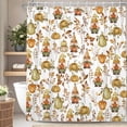 thumbnail image 1 of Fall Waterproof Shower Curtain,Gnome Pumpkin Autumn Polyester Fabric Bathroom Decor,with Hooks,47 W x 64 H Inch, 1 of 7