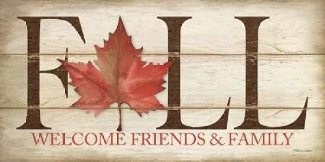 Fall Welcome Canvas Art - Stephanie Marrott (10 x 20)