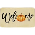 thumbnail image 1 of Fall Welcome Door Mat, Pumpkin Autumn Doormat Indoor Outdoor Non-Slip Mat for Home Entrance, Outside Entry, Floor, Patio 17x30 Inches (Welcome 6), 1 of 6