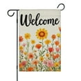 thumbnail image 1 of Fall Welcome Flowers Fall Garden Flags 12.5"x18" Double Side,Small Yard Flags for Outside,Outdoor Fall Decor,Autumn Funny Garden Flag Yard Decoration, 1 of 4