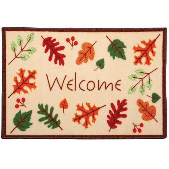 Fall Welcome Rug, Crafted with Durable Polyester and Plastic, Home ...