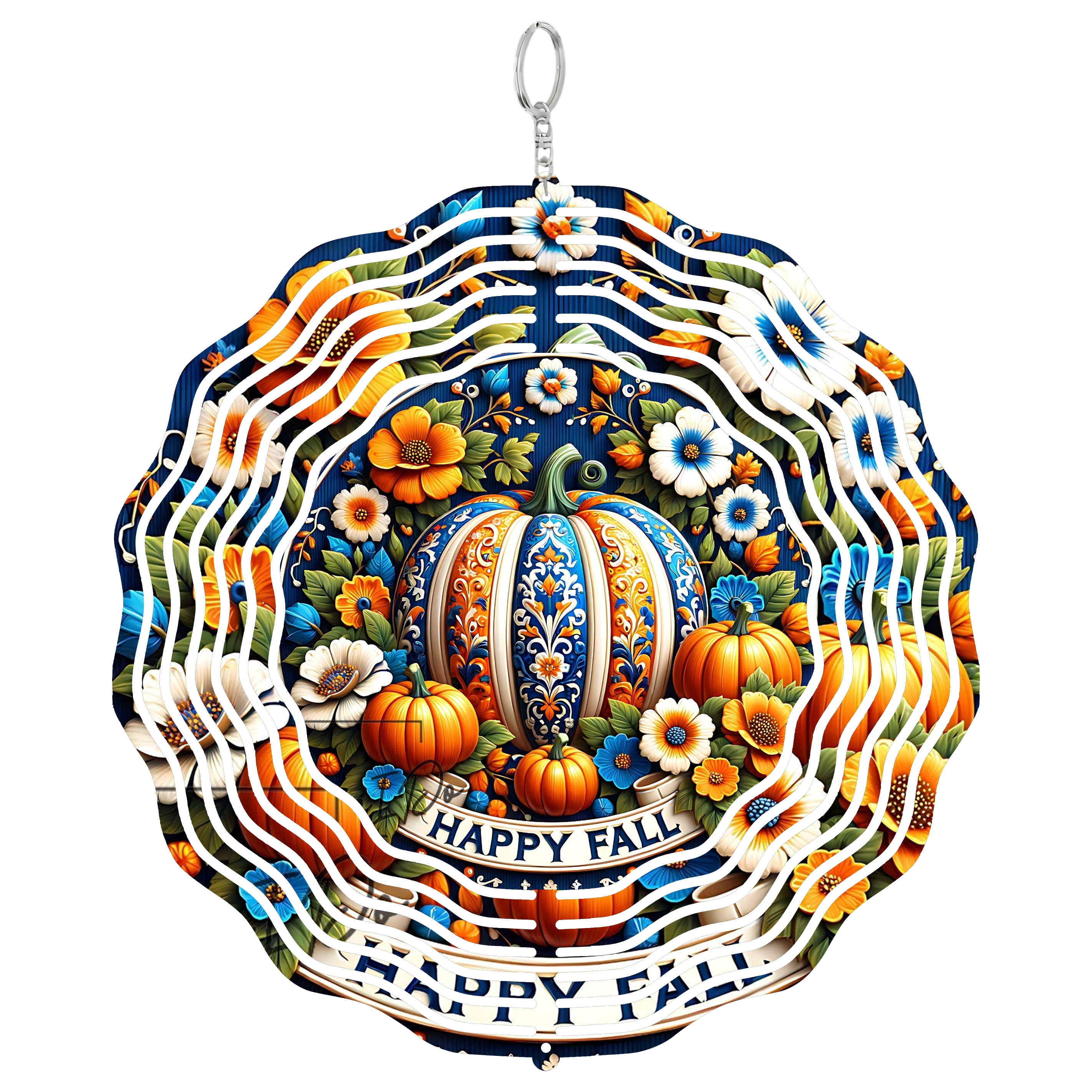 Fall Welcome Season 3D Wind Spinner Kinetic Autumn Hanging Yard Garden ...