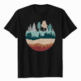 thumbnail image 1 of Fall Wildlife Outdoor Trees Reflection Forest Nature T-Shirt, 1 of 5