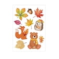 thumbnail image 1 of Fall Window Clings, Thanksgiving Animal Maple Leaf Static Glass Stickers, Reusable Double Sided Pvc Decals for Glass Door Home Decor A, 1 of 6