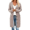 Fall Winter Casual Fashion Coat Long Sleeve Cozy Button Down Sweater