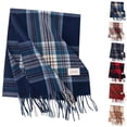thumbnail image 1 of Fall and Winter Christmas Checkered Scarf for Women's Warmth with Tassel Women's Christmas Scarf Unisex Classic Tartan Plaid Winter Scarf Soft Breathable Winter Accessories for Women, 1 of 3
