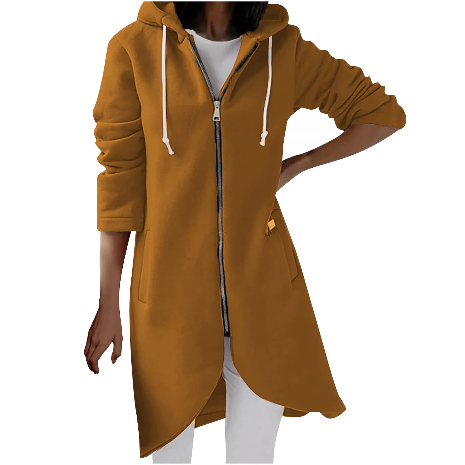 Womens Casual Hooded Thick Coat