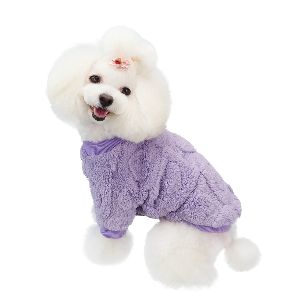 Fall Winter Coats for Small Dogs Love Pattern Warm Dog Sweater