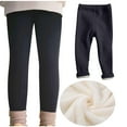 thumbnail image 1 of Fall Winter Girls Elastic Pants Fashion Solid Color Brushed Warm Casual Plush Leggings Crossover Leggings For Girl Linen Pants Girl Athletic Leggings Girl High Waist, 1 of 4