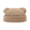 thumbnail image 1 of Fall Winter Hats For Women Men Street Fashion Bear Ear Hop Hat Warm Thickened Cap Unisex Brimless Cap, 1 of 5