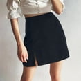 thumbnail image 1 of Fall/Winter High-Waist Women'S Corduroy Half-Length $ Fall/Winter Women'S High-Waist Corduroy Skirt $ Corduroy Half-Length Skirt Solid Color Split A-Line Skirt Women, 1 of 2