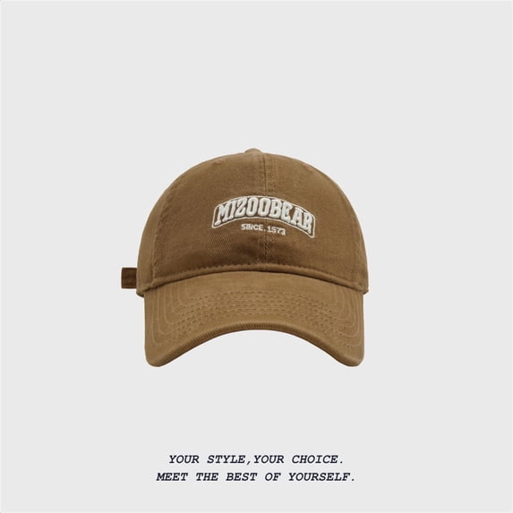 Fall And Winter MIZOOBEAR Sanded Three Embroidery Soft Top Baseball Cap Men's Wide Brim Face Cap Marriage Hat Who Hat Damn Baseball Cap Snap Back Hats for Men Plain Hats N E D Hat Brick Layer Hat