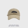 thumbnail image 1 of Fall And Winter MIZOOBEAR Sanded Three Embroidery Soft Top Baseball Cap Men's Wide Brim Face Cap Marriage Hat Who Hat Damn Baseball Cap Snap Back Hats for Men Plain Hats N E D Hat Brick Layer Hat, 1 of 3