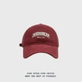 thumbnail image 1 of Fall And Winter MIZOOBEAR Sanded Three Embroidery Soft Top Baseball Cap Men's Wide Brim Face Cap Marriage Hat Who Hat Damn Baseball Cap Snap Back Hats for Men Plain Hats N E D Hat Brick Layer Hat, 1 of 3