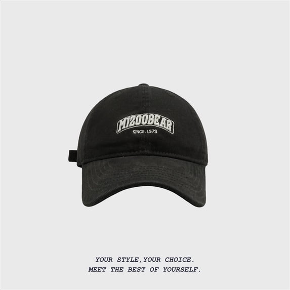 Fall And Winter MIZOOBEAR Sanded Three Embroidery Soft Top Baseball Cap Men's Wide Brim Face Cap Marriage Hat Who Hat Damn Baseball Cap Snap Back Hats for Men Plain Hats N E D Hat Brick Layer Hat