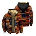 thumbnail image 1 of Fall Winter Men's Hooded Long Sleeve Pocket Plus Size Sweatshirt Jacket, 1 of 2