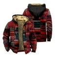 thumbnail image 1 of Fall Winter Men's Hooded Long Sleeve Pocket Plus Size Sweatshirt Jacket, 1 of 2