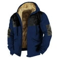 thumbnail image 1 of Fall Winter Men's Hooded Long Sleeve Pocket Plus Size Sweatshirt Jacket, 1 of 2