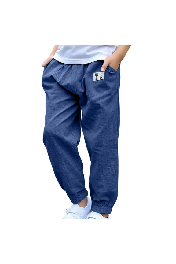 Kids Winter Pants,Child's Summer Printed Boys And Girls Baby Botton Long Pants Denim Cute Full Length Pants Overalls