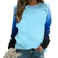 thumbnail image 1 of Mingw Womens 3XL Loose Fit Ringer Long Sleeve Tops Casual Fall T Shirts Crewneck Tunic Color Block Shirts for Everyday Occasion, 1 of 5
