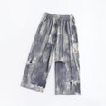 thumbnail image 1 of Fall Winter Savings!Ahuyic Long Pants for Kids,Boys Girls Ink Wash Print Wide Leg Pants 3-15Years Comfortable Casual Casual Trousers with Elastic Waistband,9 Years Gray, 1 of 3