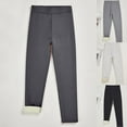 thumbnail image 1 of Ahuyic Long Pants for Kids,Boys Girls Solid Color Fleece Lined Pants 5-16 Years Mid Rise Trousers for Casual Everyday Wear,120 Dark Gray, 1 of 4