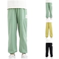thumbnail image 1 of Ahuyic Long Pants for Kids,Boys Solid Color Lantern Pants Casual Joggers Trousers for Outdoor Wear,11 Years Gold, 1 of 4