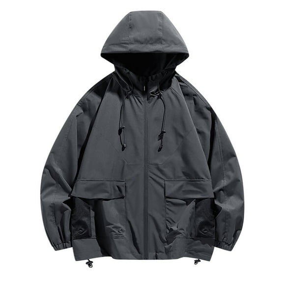 Bxsruta Women's New Outdoor Mountaineering Hardshell Jacket Warm Windproof Casual Jacket, Gray M