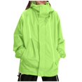 thumbnail image 1 of Fall Winter Savings Clearance 2024! Bxsruta Same style for men and women functional lightweight-layer outdoor loose zippered jacket work jacket windbreaker and jacket, Green 2XL, 1 of 8