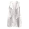 thumbnail image 1 of TAGOLD Womens Coats,Women Autumn Winter Suede Ethnic Sleeveless Tassels Fringed Vest Cardigan, 1 of 5