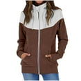 thumbnail image 1 of Fall Winter Savings Clearance 2024! TAGOLD Womens Fall Winter Coat,Fashion Woman Long Sleeve Open Front Loose Outerwear Solid Blouse Coat Tops Pockets Blouse, 1 of 7