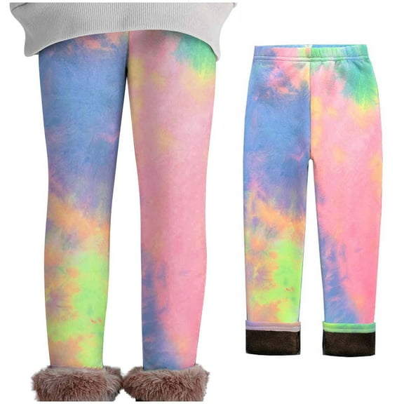 abtuhar Girls Leggings,Girls Printed Leggings Yoga Pants Leggings for Kids Pink 2-3 Years