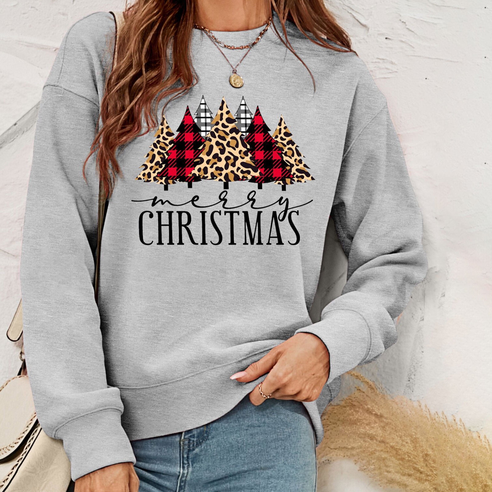 Fall Winter Savings Clearance Deals! Women Merry Christmas Fleece Tops