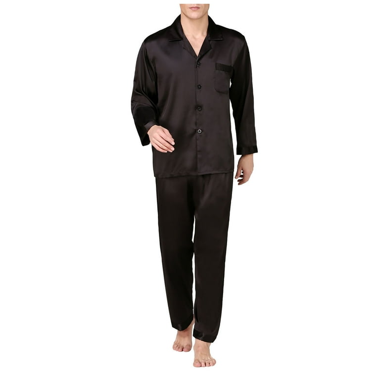 Fall Winter Savings Clearance! Itsun Mens Pajamas Set,Men's Silk