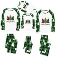 thumbnail image 1 of ibuvkizy Matching Christmas Pajamas for Family,Parent-Child Christmas Set Printed Home Wear Pajamas Two-Piece Set Green,S, 1 of 3