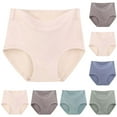thumbnail image 1 of Swuxness Women's High Waist Briefs, Women's Plus Size Underwear, Women's Plus Size High Waisted Solid Color Comfortable Breathable Briefs Panties for Ladies Blue, XXXL, 1 of 5