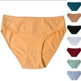 thumbnail image 1 of Swuxness Women's Mid Waist Breathable Briefs, Women's Underwear, Women's Stylish Mid Waisted Solid Color Breathable Comfortable Soft Briefs Panties for Ladies Blue, XL, 1 of 3