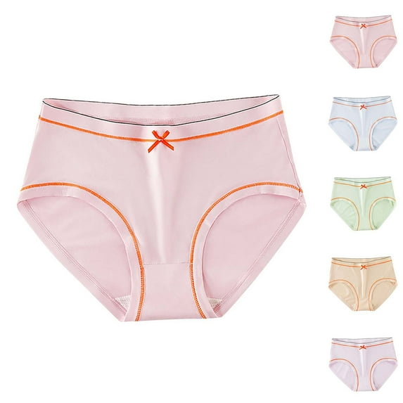 Swuxness Women's Soft Breathable Briefs, Women's Underwear, Women's Solid Color Soft Comfortable Breathable Briefs Panties for Ladies Purple, M