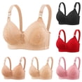 thumbnail image 1 of Swuxness Women's Thin Push Up Wireless Bras Seamless Support Rows Back Closure Sports Wear, 1 of 5