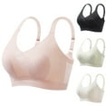 thumbnail image 1 of Swuxness Womens Comfortable Wireless Bra, Women's Push Up Bras, Women's Solid Color Seamless Light Support and Lightweight Bras Black, XXXL, 1 of 5