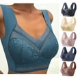 thumbnail image 1 of Swuxness Women's Comfortable Wireless Push Up Bras No Underwire Lace Sport Breathable Soft for Wear, 1 of 4